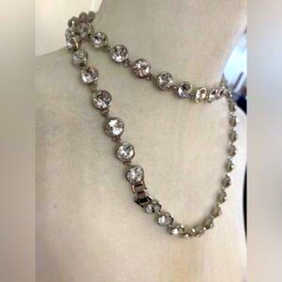 Givenchy Silver and White Long Necklace - Picture 1 of 15